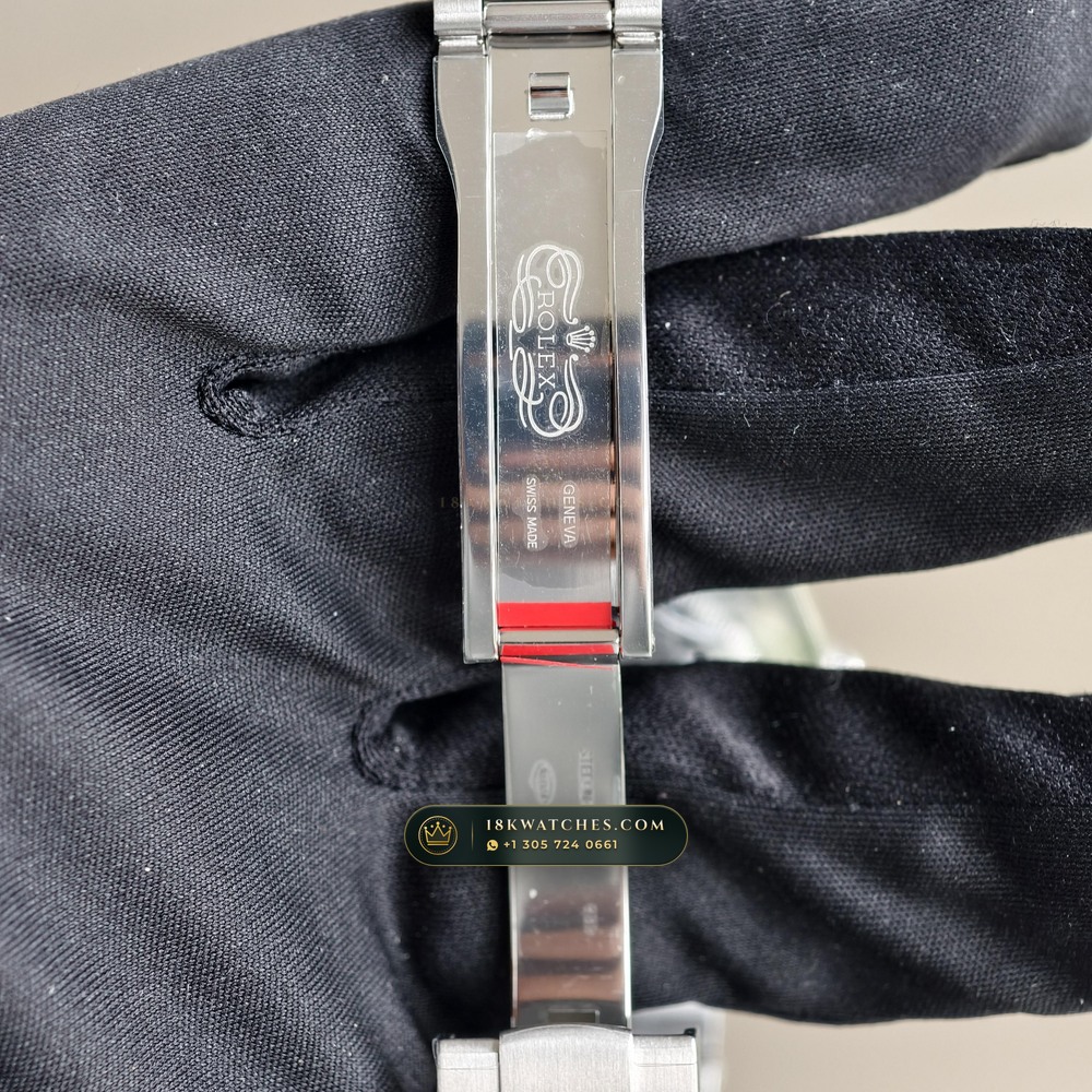 Rolex Oyster Perpetual 41 Celebration Turquoise Motif Dial Ref. 124300 — Studio Gallery Plate VIII in 904L Stainless Steel Custom Architecture (136.2g Verified Mass, Rolex Manufacture Cal. 3230 - 70h Power Reserve)