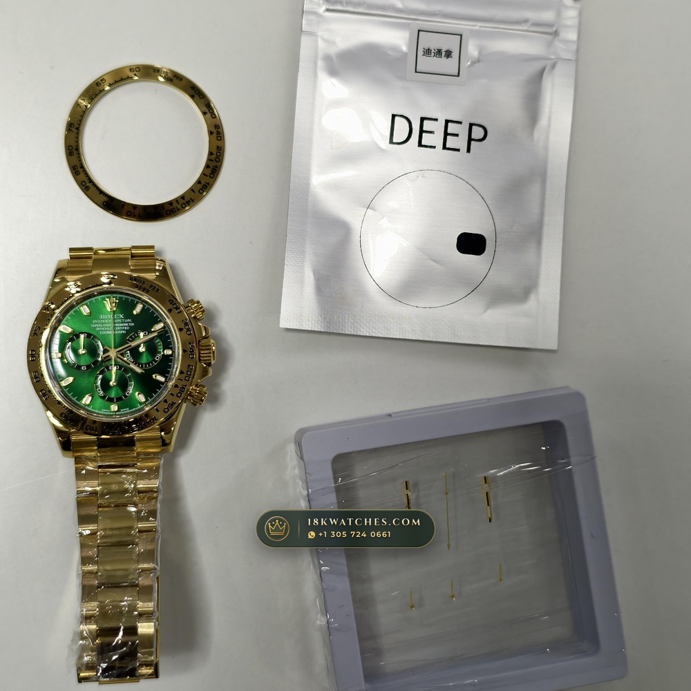 Rolex Cosmograph Daytona 18K Yellow Gold Ref. 116508 — Studio Gallery Plate XI in 18K Yellow Gold Au750 (216.4g Verified Mass, Rolex Manufacture Cal. 4130 - 72h Power Reserve)