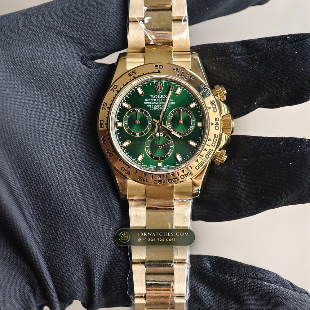 Rolex Cosmograph Daytona 18K Yellow Gold Ref. 116508 — Studio Gallery Plate II in 18K Yellow Gold Au750 (216.4g Verified Mass, Rolex Manufacture Cal. 4130 - 72h Power Reserve)