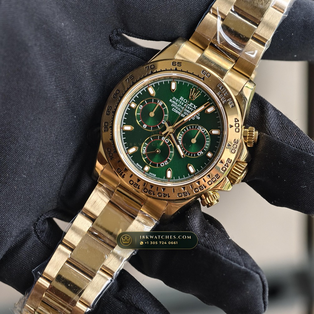 Rolex Cosmograph Daytona 18K Yellow Gold Ref. 116508 — Studio Gallery Plate III in 18K Yellow Gold Au750 (216.4g Verified Mass, Rolex Manufacture Cal. 4130 - 72h Power Reserve)