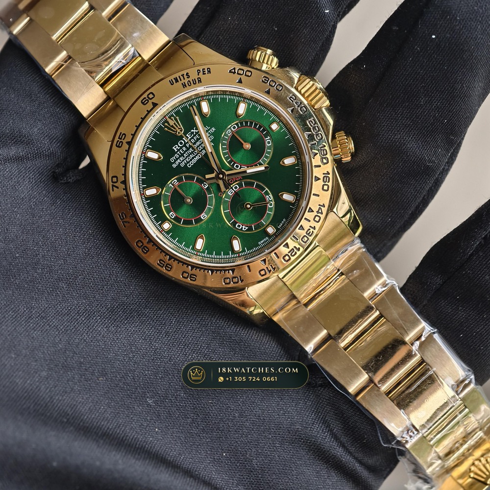 Rolex Cosmograph Daytona 18K Yellow Gold Ref. 116508 — Studio Gallery Plate IV in 18K Yellow Gold Au750 (216.4g Verified Mass, Rolex Manufacture Cal. 4130 - 72h Power Reserve)