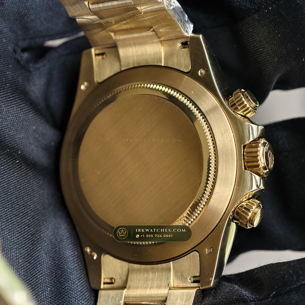 Rolex Cosmograph Daytona 18K Yellow Gold Ref. 116508 — Studio Gallery Plate IX in 18K Yellow Gold Au750 (216.4g Verified Mass, Rolex Manufacture Cal. 4130 - 72h Power Reserve)