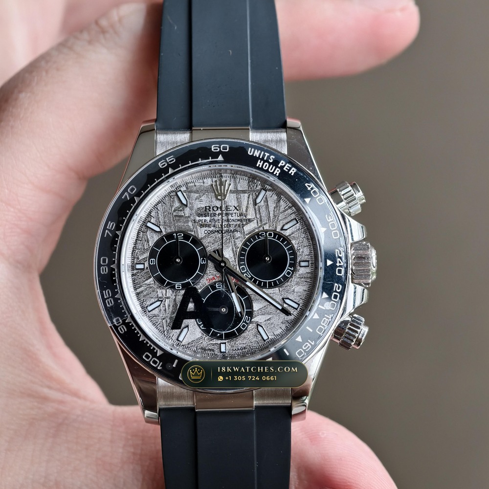 Rolex Cosmograph Daytona Gibeon Meteorite Dial 18K White Gold Ref. 126519