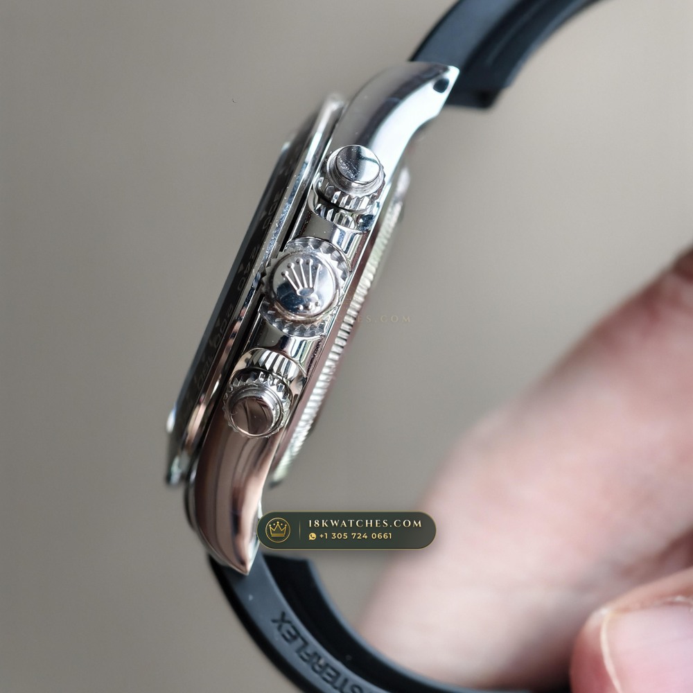Rolex Cosmograph Daytona Gibeon Meteorite Dial 18K White Gold Ref. 126519 — Studio Gallery Plate IV in 18K White Gold Au750 (160.6g Verified Mass, Rolex Manufacture Cal. 4131 - 72h Power Reserve)