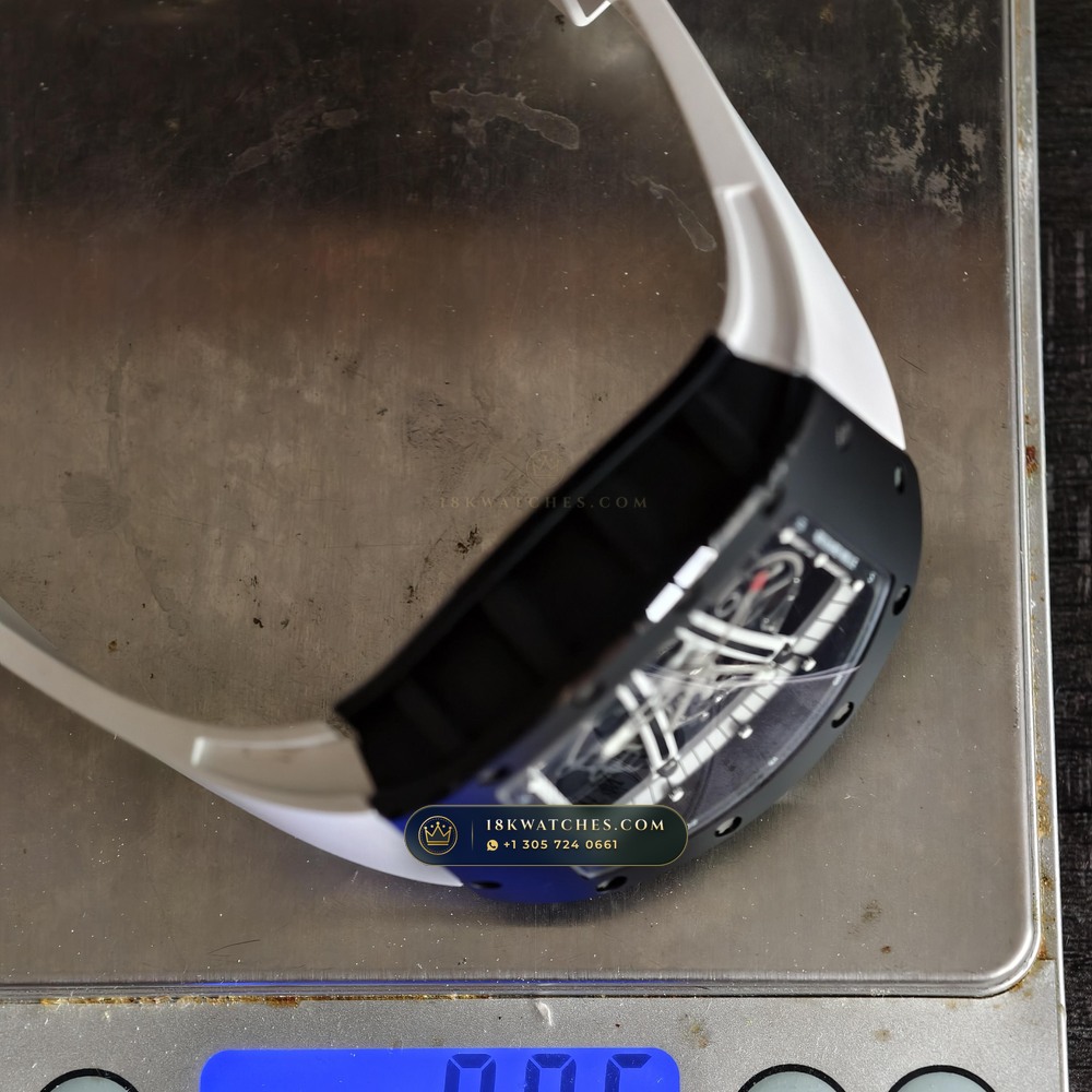 Richard Mille RM 61-01 Yohan Blake Asymmetric Carbon TPT Skeleton — Studio Gallery Plate IX in Carbon TPT & Grade 5 Titanium (55.6g Verified Mass, Richard Mille Cal. RMUL2 Free-Sprung Skeleton)
