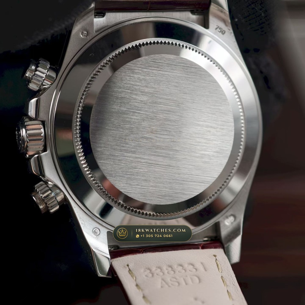 Rolex Cosmograph Daytona Off-Catalogue Baguette Ruby Bezel & Meteorite Dial 18K White Gold Ref. 116589SALV — Studio Gallery Plate VII in 18K White Gold Au750 (160.3g Verified Mass, Rolex Manufacture Cal. 4130 - 72h Power Reserve)