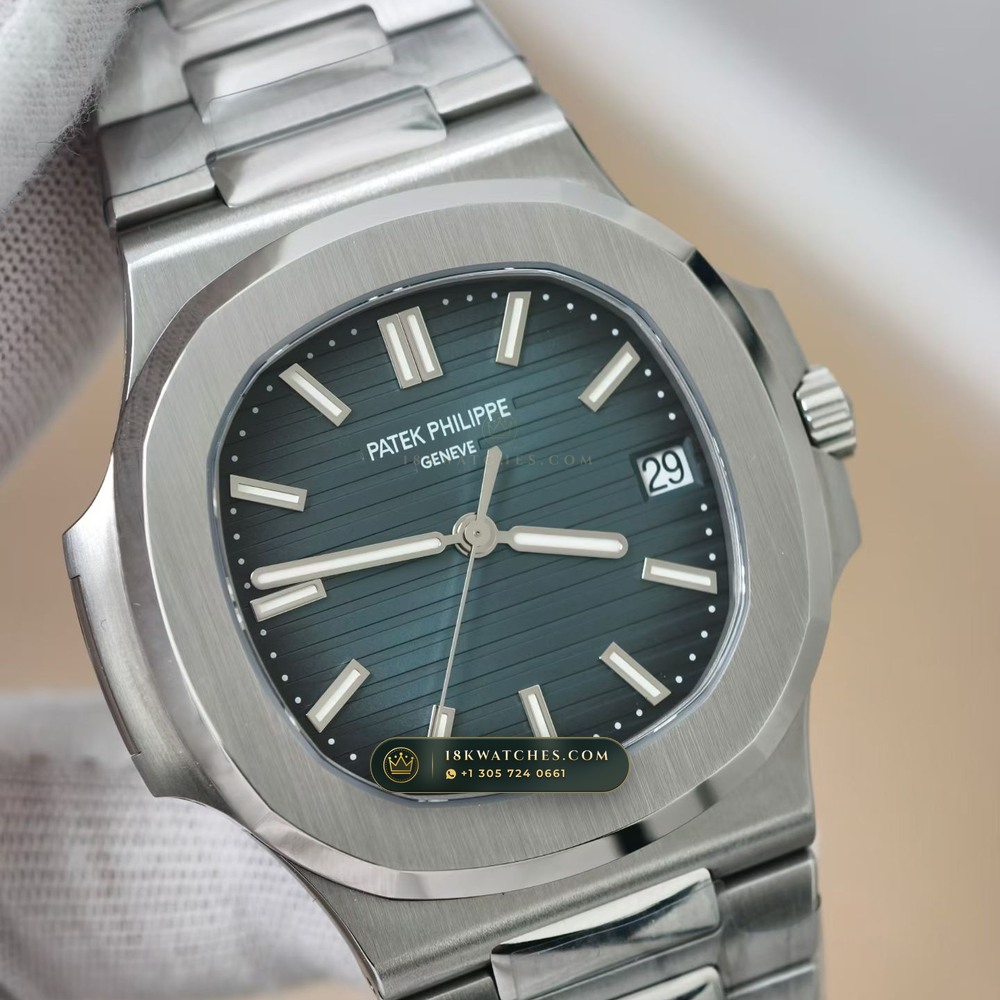 Patek Philippe Nautilus Self-Winding Custom SW Dial 22K Gold Rotor Ref. 5711A — Studio Gallery Plate VII in 904L Stainless Steel Custom Architecture (114.7g Verified Mass, Patek Philippe Cal. 26-330 S C / Cal. 324 S C - 21K Gold Rotor)