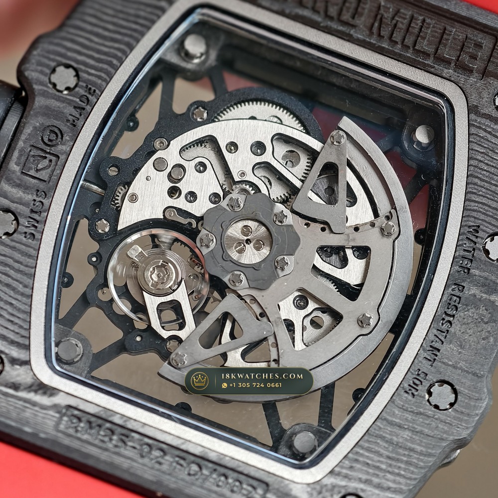Richard Mille RM 35-02 Rafael Nadal Automatic Carbon TPT Skeleton — Studio Gallery Plate VIII in Carbon TPT & Grade 5 Titanium (50.2g Verified Mass, Richard Mille Cal. RMAL1 Variable-Geometry Rotor)