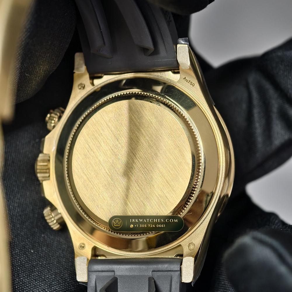 Rolex Cosmograph Daytona 18K Yellow Gold Deep Crystal Optics Ref. 126518LN — Studio Gallery Plate IV in 18K Yellow Gold Au750 (160.7g Verified Mass, Rolex Manufacture Cal. 4131 - 72h Power Reserve)