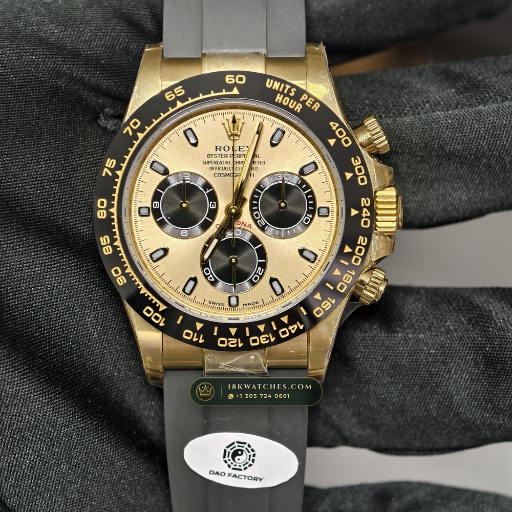 Rolex Cosmograph Daytona 18K Yellow Gold Deep Crystal Optics Ref. 116518LN