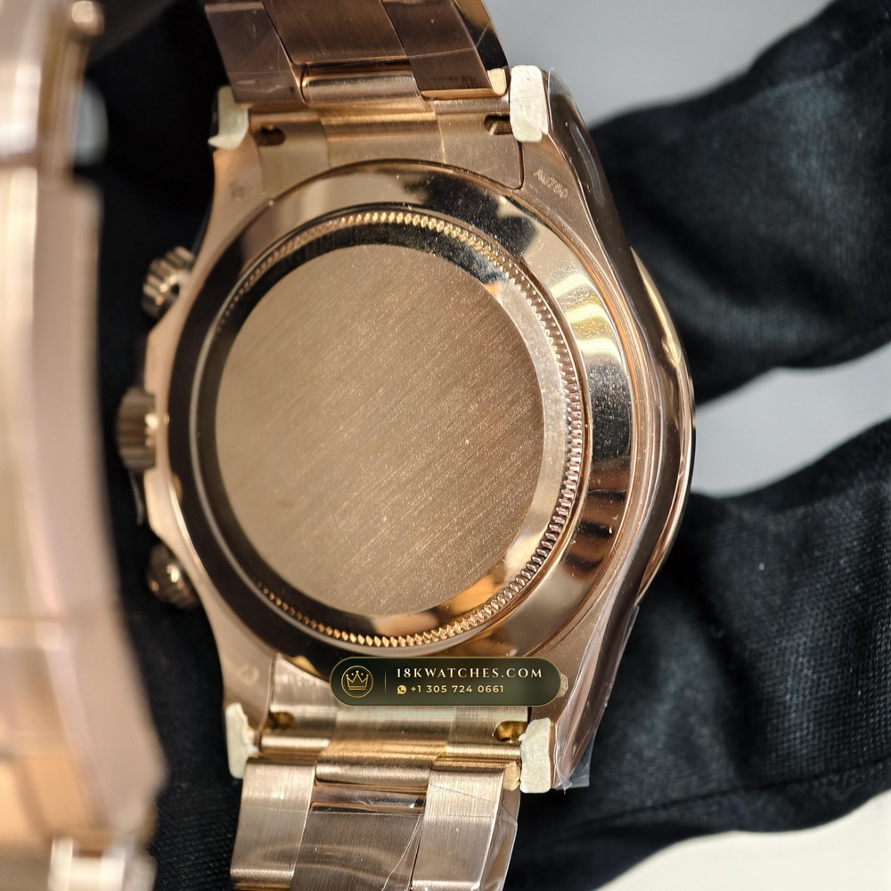 Rolex Cosmograph Daytona 18K Everose Gold Deep Crystal Optics Ref. 126505 — Studio Gallery Plate V in 18K Rose Gold Au750 (216.9g Verified Mass, Rolex Manufacture Cal. 4131 - 72h Power Reserve)