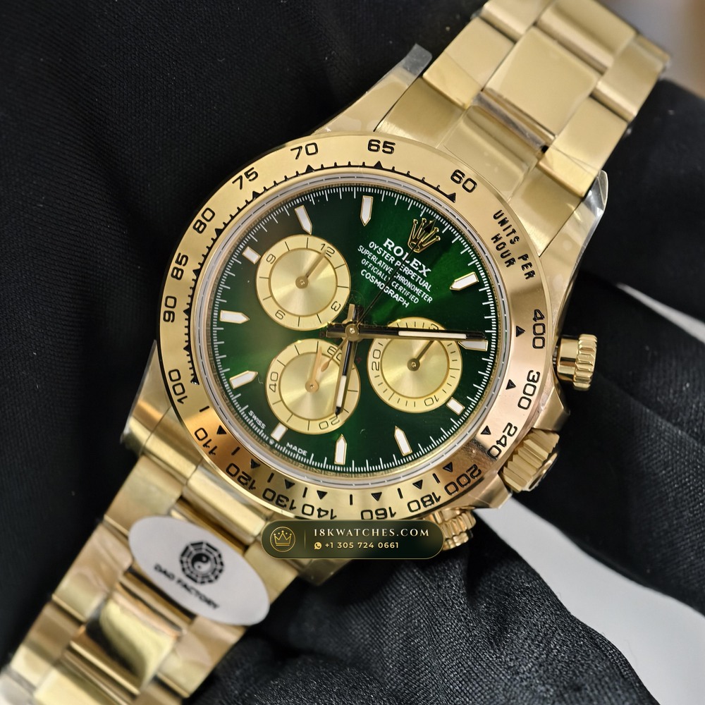 Rolex Cosmograph Daytona 18K Yellow Gold Deep Crystal Optics Ref. 126508 — Studio Gallery Plate III in 18K Yellow Gold Au750 (216.9g Verified Mass, Rolex Manufacture Cal. 4131 - 72h Power Reserve)