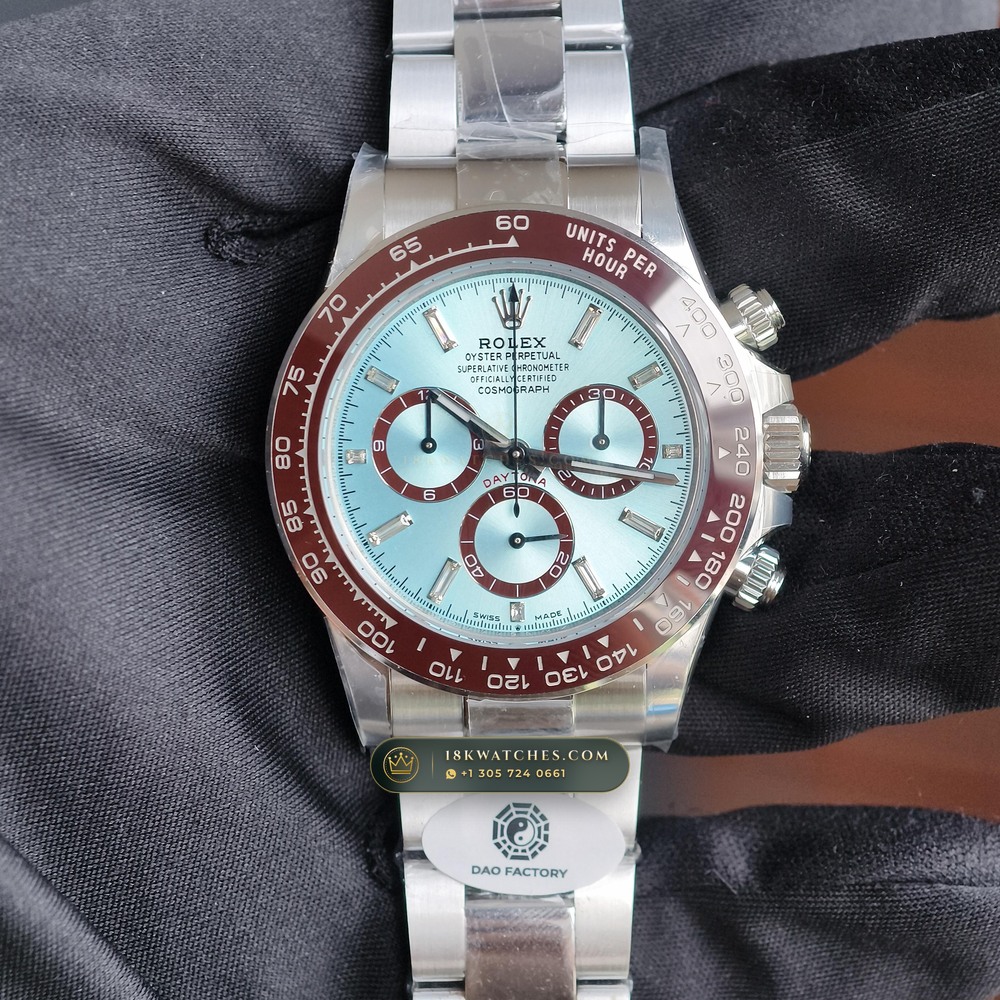 Rolex Cosmograph Daytona Platona Ice-Blue Dial 950 Platinum Ref. 126506