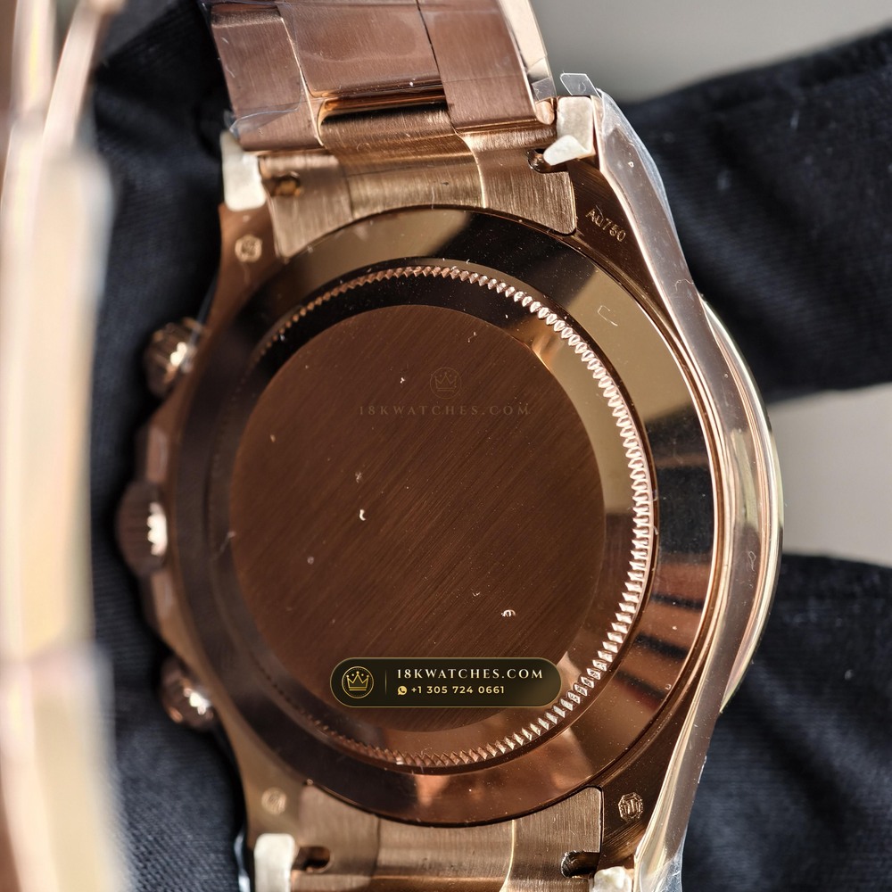 Rolex Cosmograph Daytona 18K Everose Gold Chronometer Regulated Spec Ref. 126505 — Studio Gallery Plate V in 18K Rose Gold Au750 (216.6g Verified Mass, Rolex Manufacture Cal. 4131 - 72h Power Reserve)
