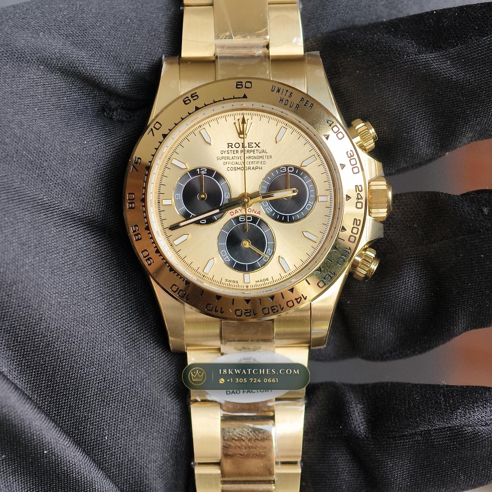 Rolex Cosmograph Daytona 18K Yellow Gold Chronometer Regulated Spec Ref. 126508