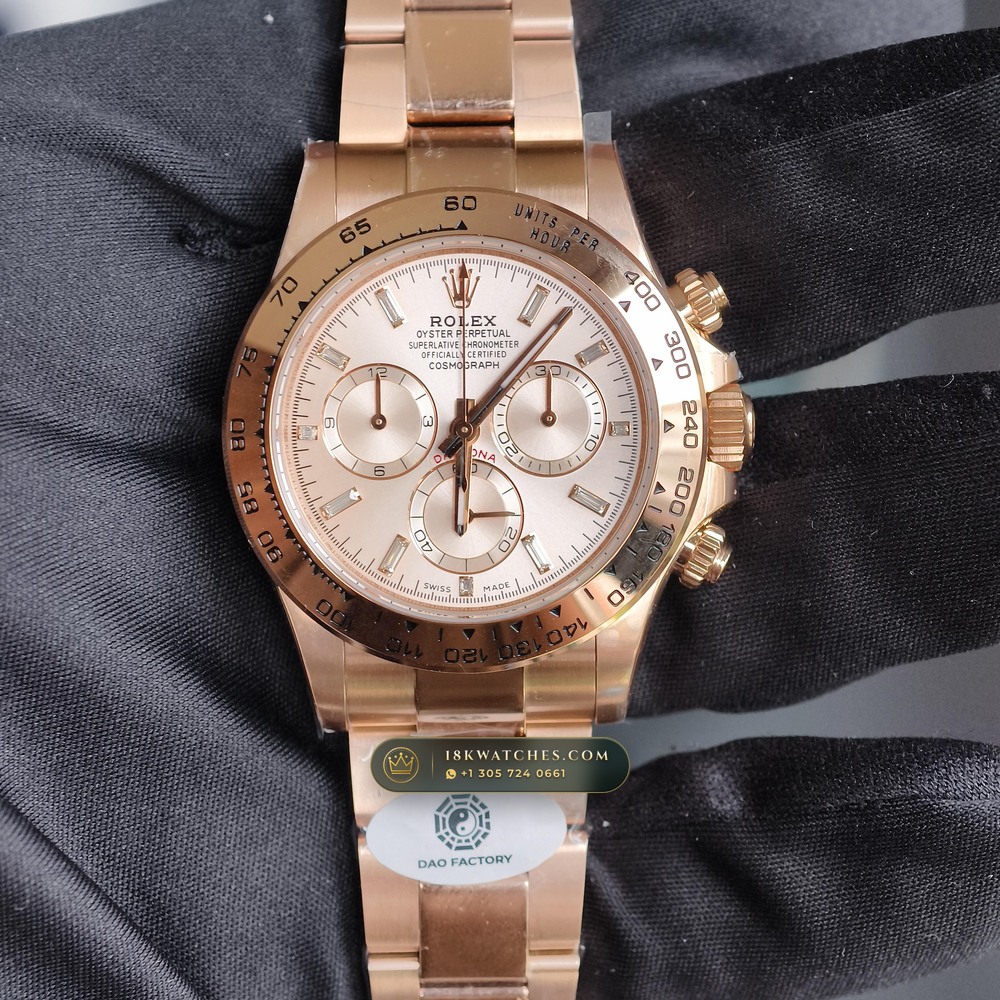 Rolex Cosmograph Daytona 18K Everose Gold Geneva Atelier Spec Ref. 116505
