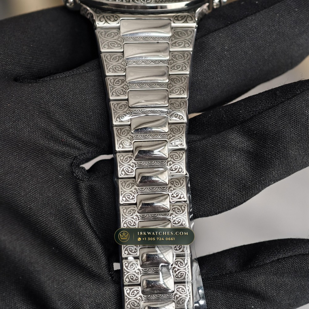 Patek Philippe Nautilus Self-Winding Ref. 5711/1500A — Studio Gallery Plate XII in 904L Stainless Steel Custom Architecture (115.2g Verified Mass, Patek Philippe Cal. 26-330 S C / Cal. 324 S C - 21K Gold Rotor)