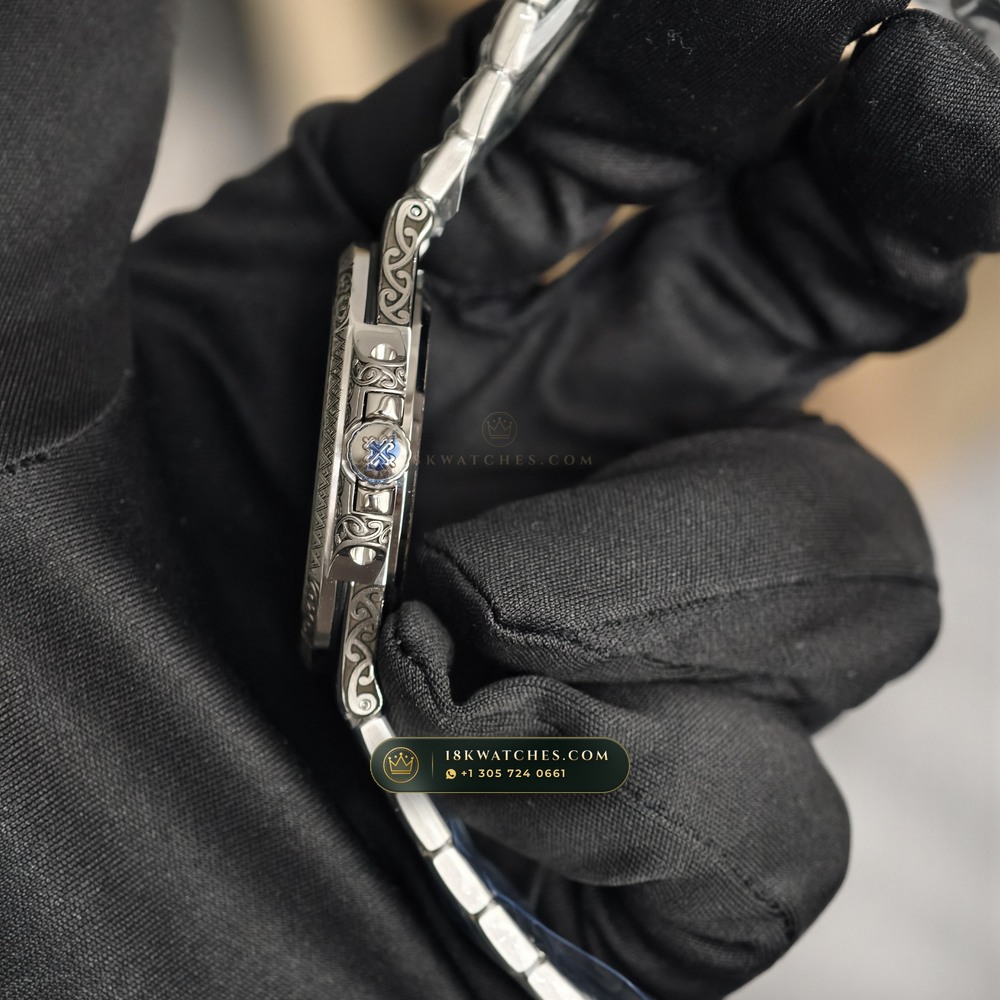 Patek Philippe Nautilus Self-Winding Ref. 5711/1500A — Studio Gallery Plate VII in 904L Stainless Steel Custom Architecture (115.2g Verified Mass, Patek Philippe Cal. 26-330 S C / Cal. 324 S C - 21K Gold Rotor)