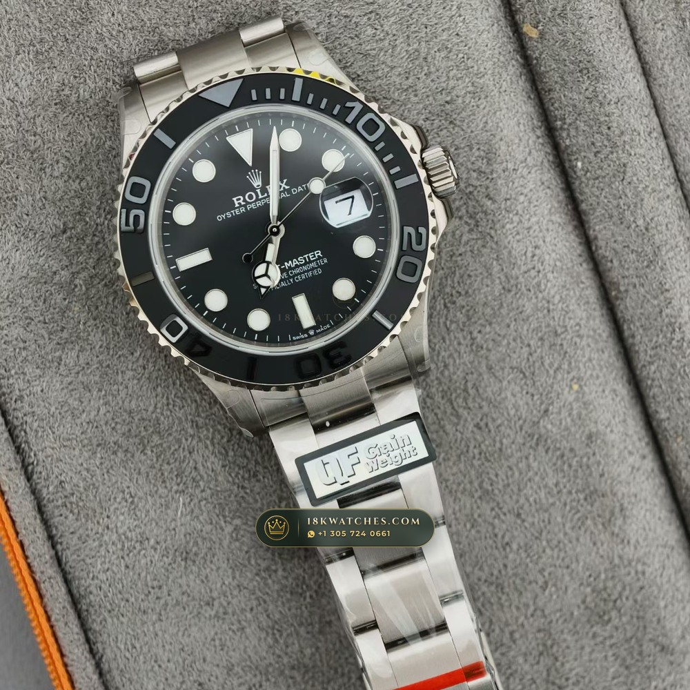 Rolex Yacht-Master 42 RLX Titanium Matte Black Dial Ref. 226627 — Studio Gallery Plate II in Grade 5 Titanium Monobloc (101.5g Verified Mass, Rolex Manufacture Cal. 3235 - 70h Power Reserve)