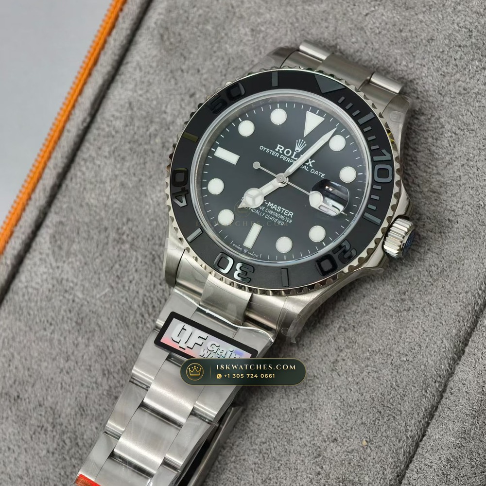 Rolex Yacht-Master 42 RLX Titanium Matte Black Dial Ref. 226627 — Studio Gallery Plate III in Grade 5 Titanium Monobloc (101.5g Verified Mass, Rolex Manufacture Cal. 3235 - 70h Power Reserve)
