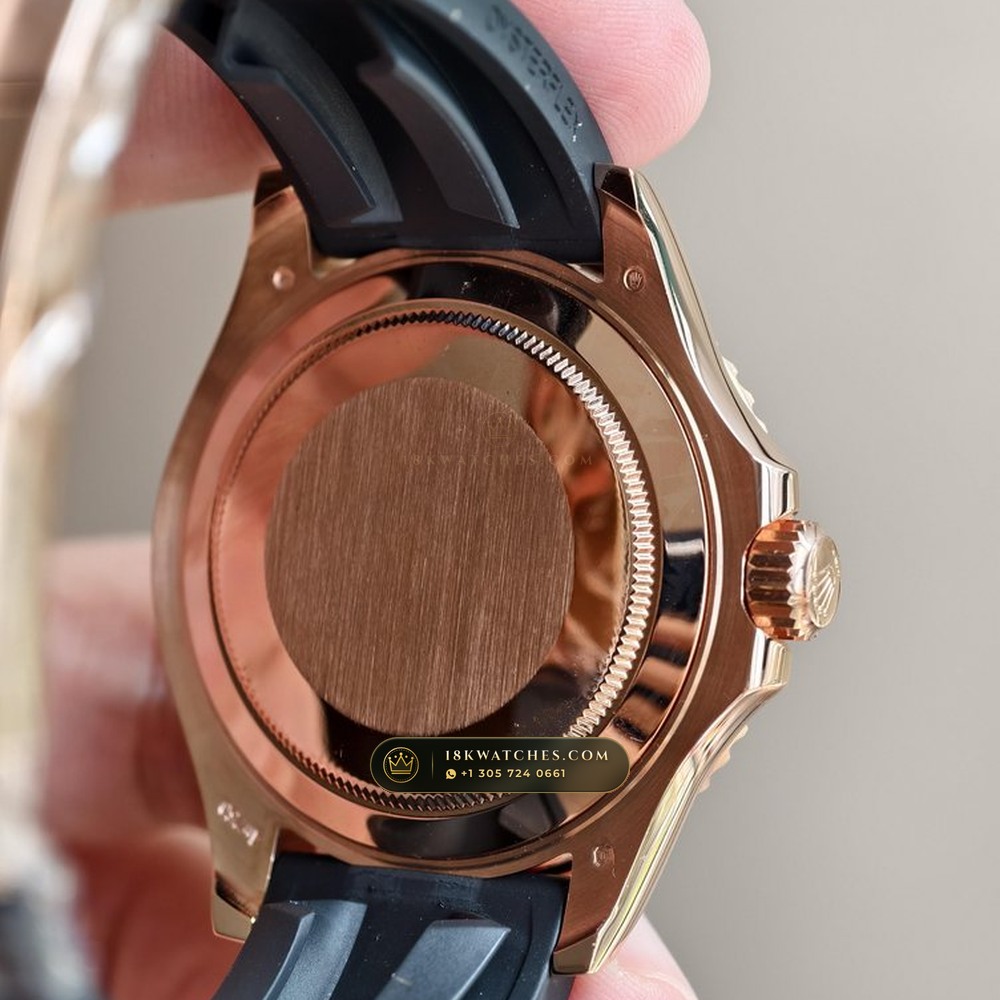 Rolex Yacht-Master 40 Matte Black Cerachrom & Oysterflex 18K Everose Gold Ref. 126655 — Studio Gallery Plate VI in 18K Rose Gold Au750 (153.9g Verified Mass, Rolex Manufacture Cal. 3235 - 70h Power Reserve)