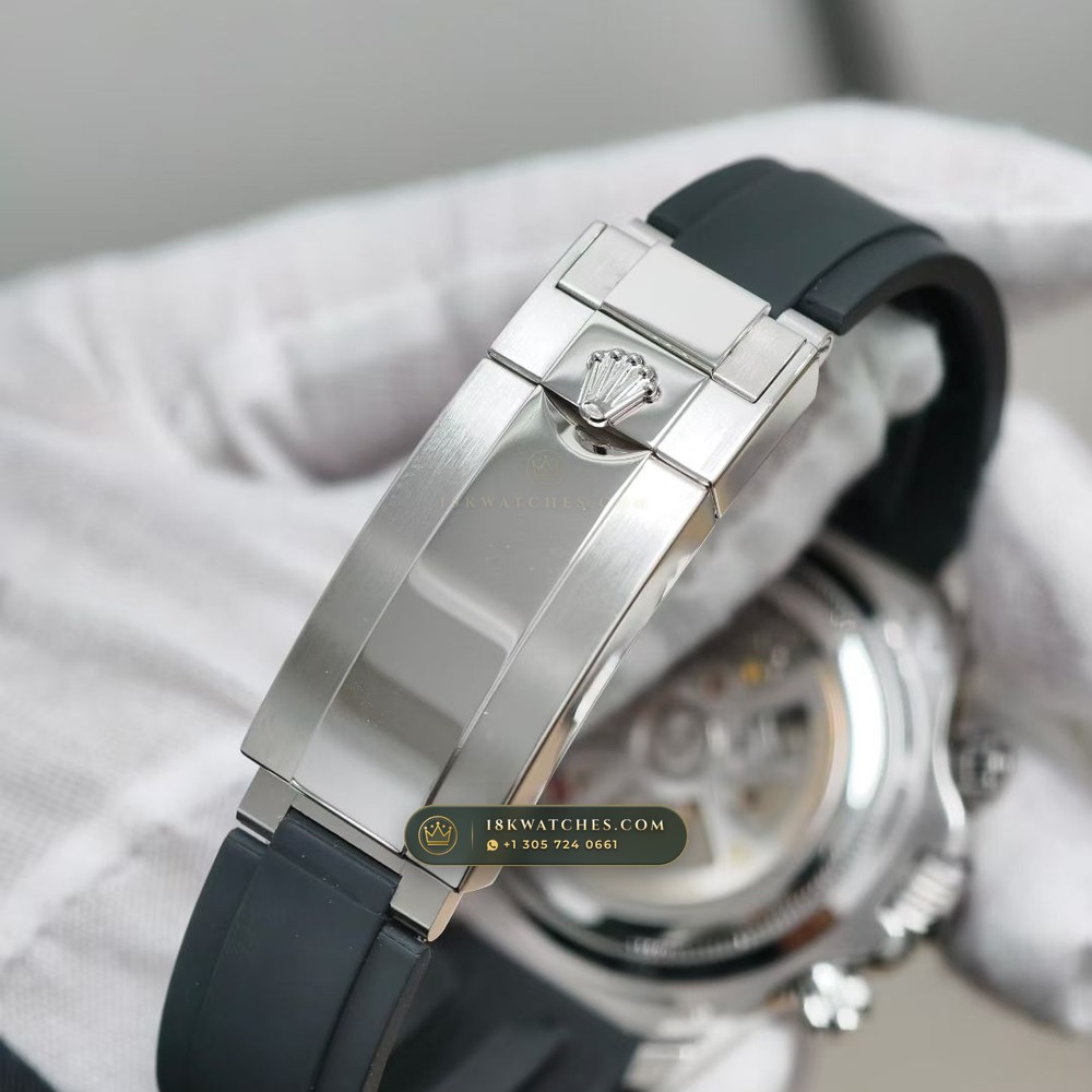 Rolex Cosmograph Daytona Gibeon Meteorite Dial 18K White Gold Free-Sprung Calibre Ref. 126519 — Studio Gallery Plate V in 18K White Gold Au750 (160.7g Verified Mass, Rolex Manufacture Cal. 4131 - 72h Power Reserve)