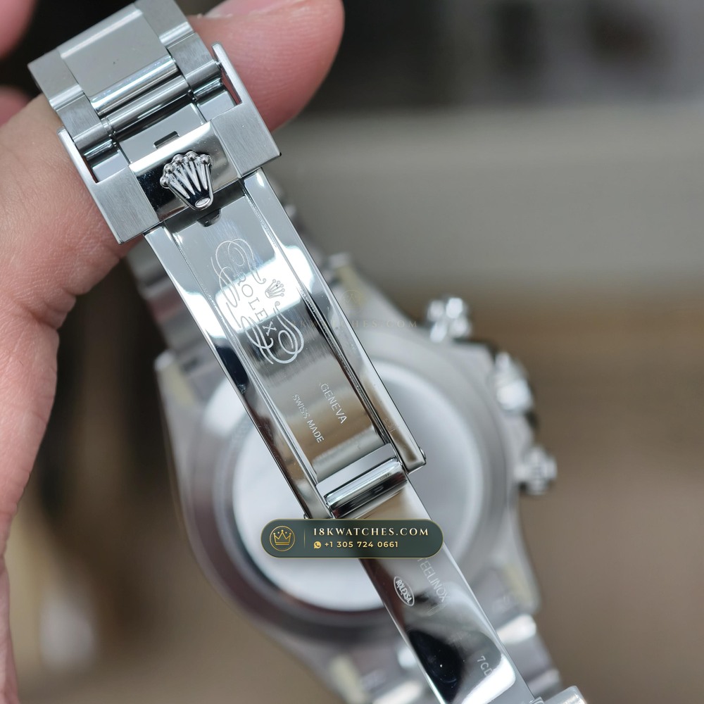Rolex Cosmograph Daytona Deep Crystal Optics Ref. 116520 — Studio Gallery Plate VIII in 904L Stainless Steel Custom Architecture (143.6g Verified Mass, Rolex Manufacture Cal. 4130 - 72h Power Reserve)