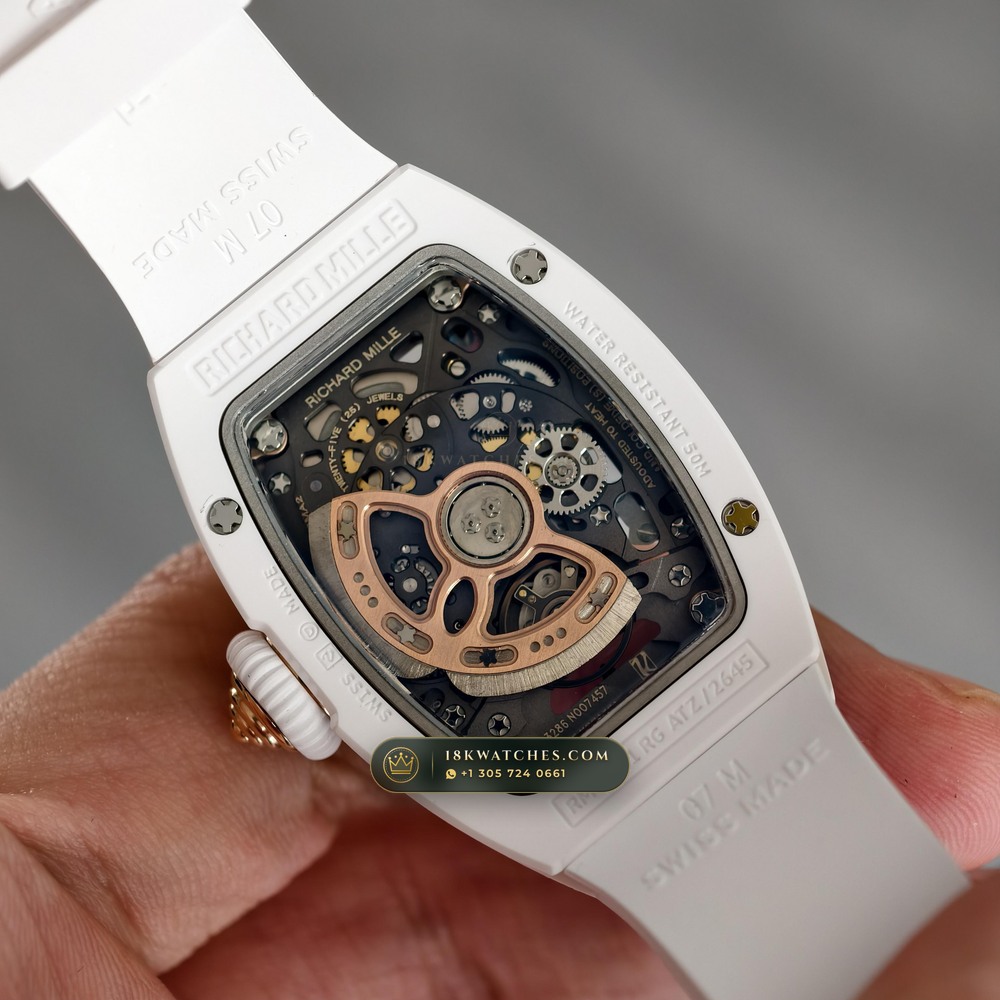 Richard Mille RM 07-01 Automatic Tonneau — Studio Gallery Plate VI in Carbon TPT & Grade 5 Titanium (58.1g Verified Mass, Richard Mille Cal. CRMA2 Variable-Geometry Rotor)
