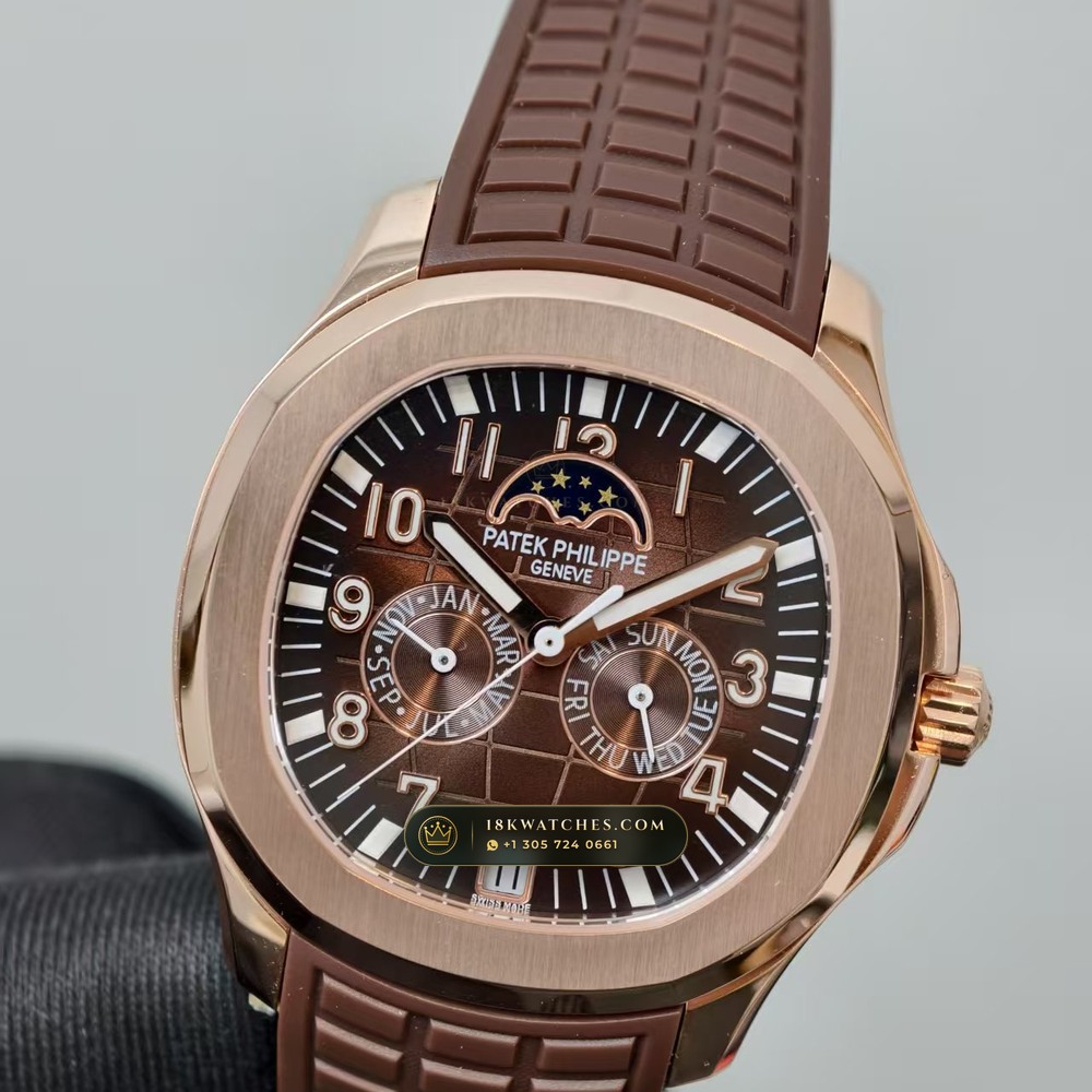 Patek Philippe Aquanaut Luce Annual Calendar 18K Rose Gold Geneva Atelier Spec Ref. 5261R-001 — Studio Gallery Plate III in 18K Rose Gold Au750 (104.9g Verified Mass, Patek Philippe Cal. 26-330 S QA LU)