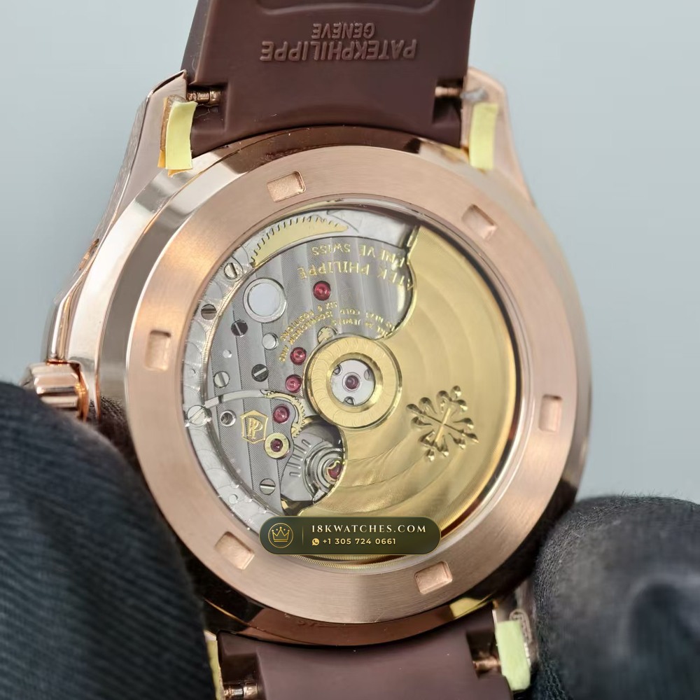 Patek Philippe Aquanaut Luce Annual Calendar 18K Rose Gold Geneva Atelier Spec Ref. 5261R-001 — Studio Gallery Plate VI in 18K Rose Gold Au750 (104.9g Verified Mass, Patek Philippe Cal. 26-330 S QA LU)