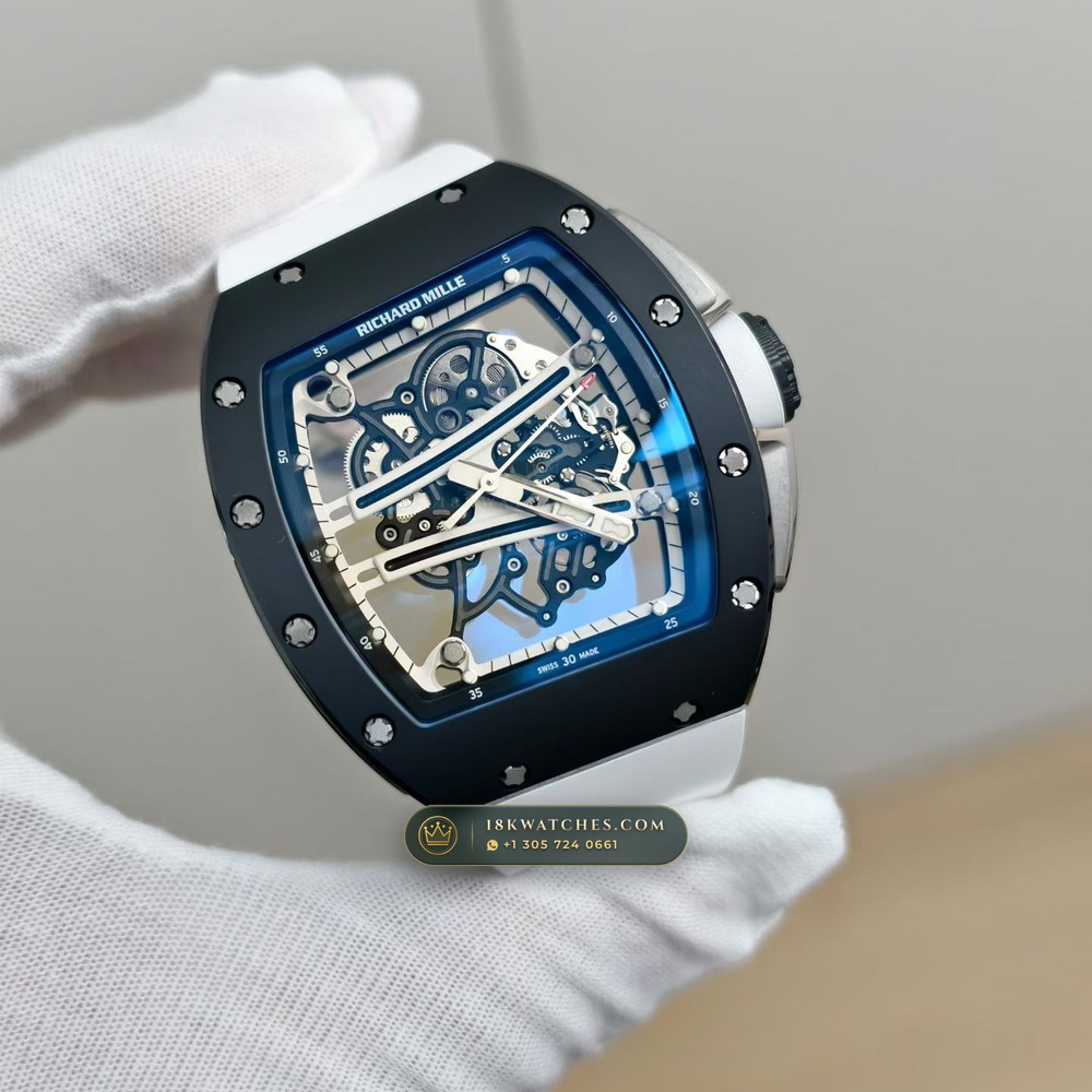 Richard Mille RM 61-01 Yohan Blake Asymmetric Geneva Atelier Spec — Studio Gallery Plate II in Carbon TPT & Grade 5 Titanium (55.1g Verified Mass, Richard Mille Cal. RMUL2 Free-Sprung Skeleton)
