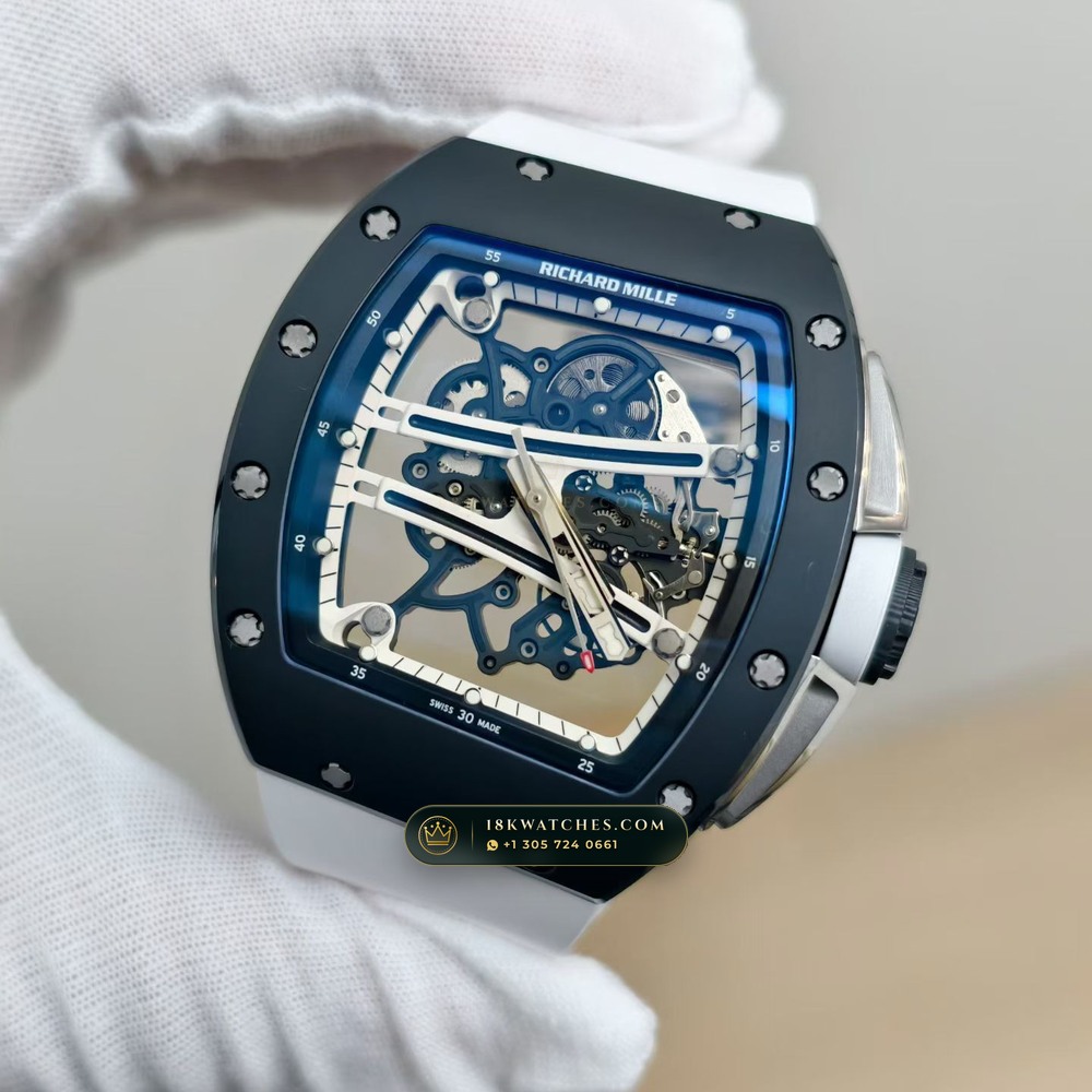 Richard Mille RM 61-01 Yohan Blake Asymmetric Geneva Atelier Spec — Studio Gallery Plate III in Carbon TPT & Grade 5 Titanium (55.1g Verified Mass, Richard Mille Cal. RMUL2 Free-Sprung Skeleton)
