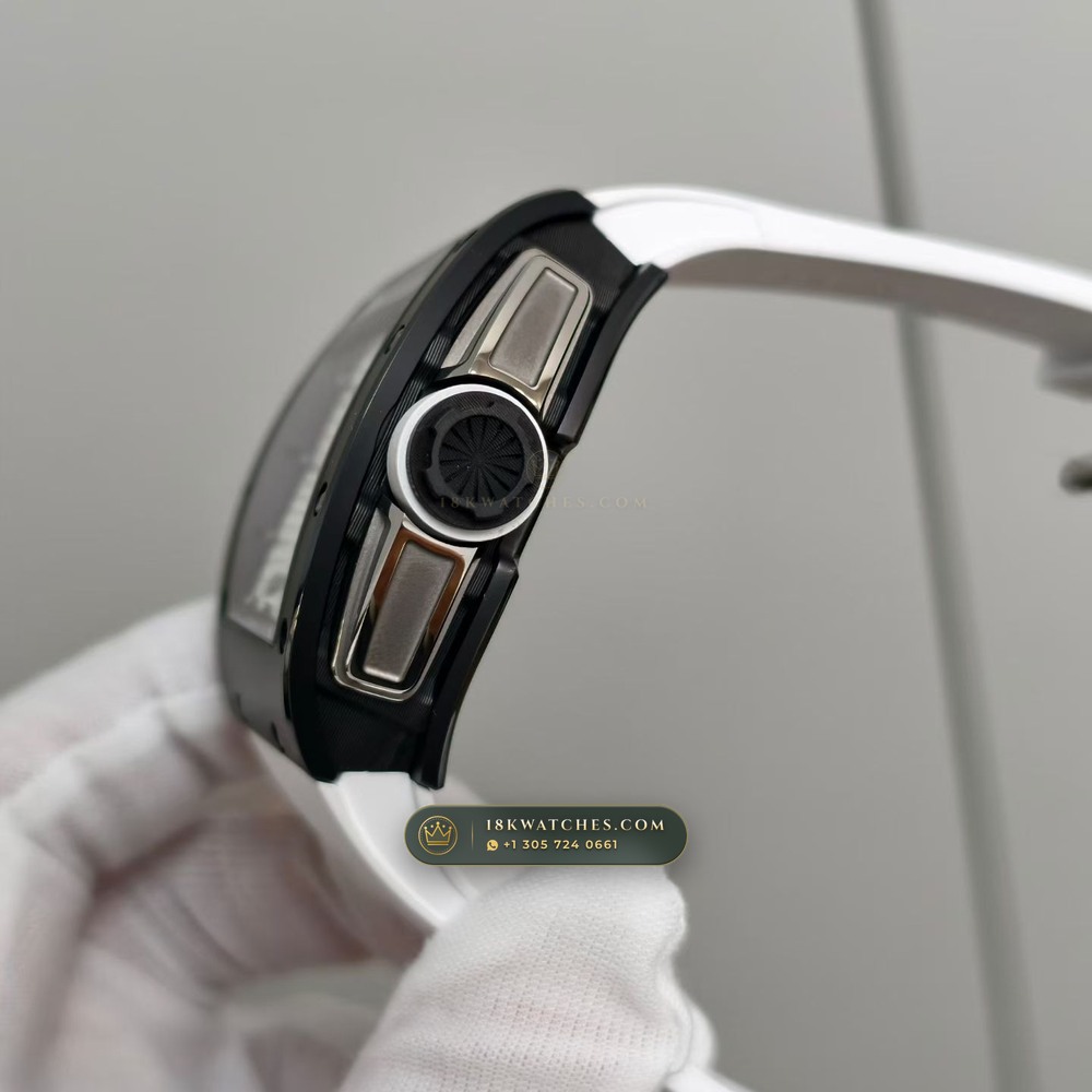 Richard Mille RM 61-01 Yohan Blake Asymmetric Geneva Atelier Spec — Studio Gallery Plate V in Carbon TPT & Grade 5 Titanium (55.1g Verified Mass, Richard Mille Cal. RMUL2 Free-Sprung Skeleton)