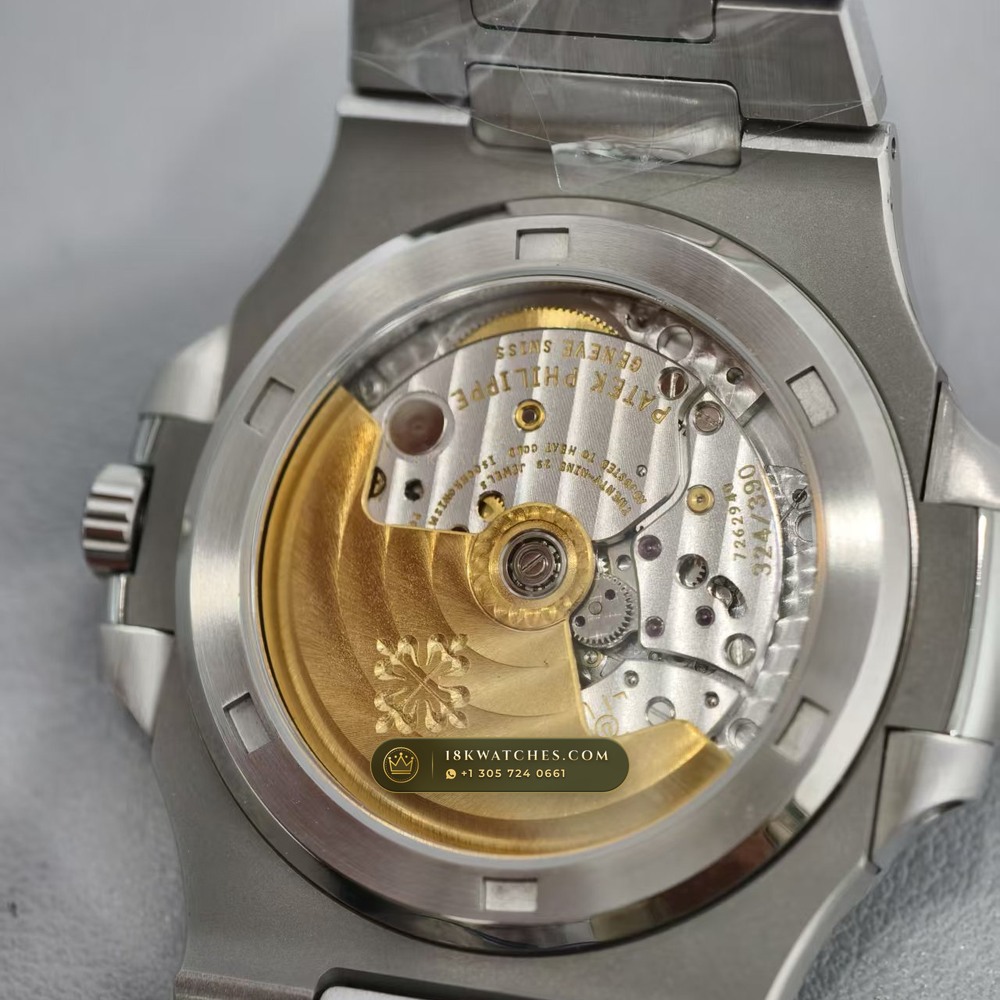 Patek Philippe Nautilus Self-Winding Custom SW Dial Deep Crystal Optics Ref. 5711/1A — Studio Gallery Plate VI in 904L Stainless Steel Custom Architecture (115.2g Verified Mass, Patek Philippe Cal. 26-330 S C / Cal. 324 S C - 21K Gold Rotor)