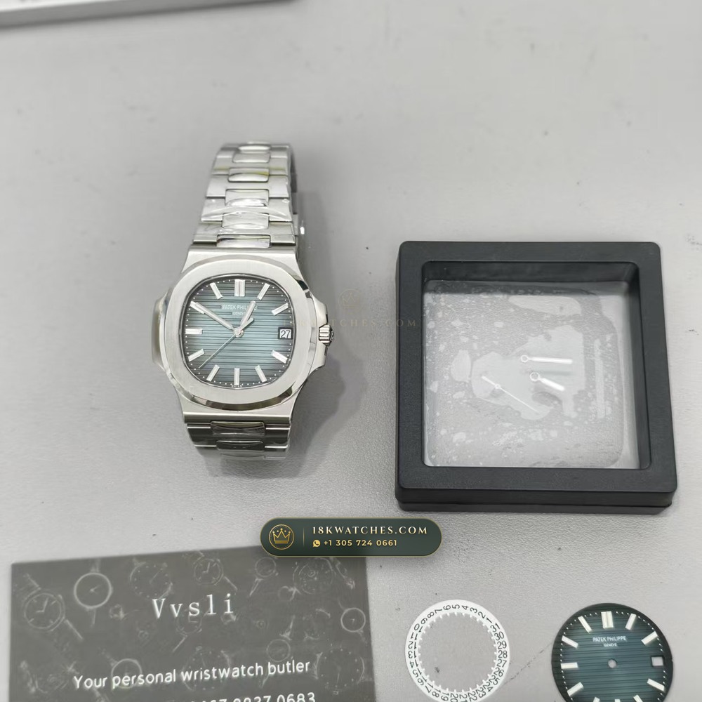 Patek Philippe Nautilus Self-Winding Custom SW Dial Deep Crystal Optics Ref. 5711/1A — Studio Gallery Plate IX in 904L Stainless Steel Custom Architecture (115.2g Verified Mass, Patek Philippe Cal. 26-330 S C / Cal. 324 S C - 21K Gold Rotor)
