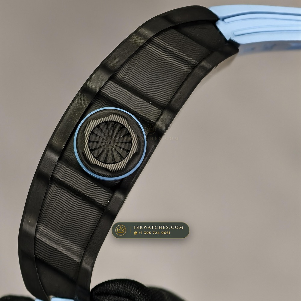 Richard Mille RM 35-01 Rafael Nadal Manual Winding Chronometer Regulated Spec — Studio Gallery Plate V in Carbon TPT & Grade 5 Titanium (50.1g Verified Mass, Richard Mille Cal. RMUL3 Grade 5 Titanium Skeleton)