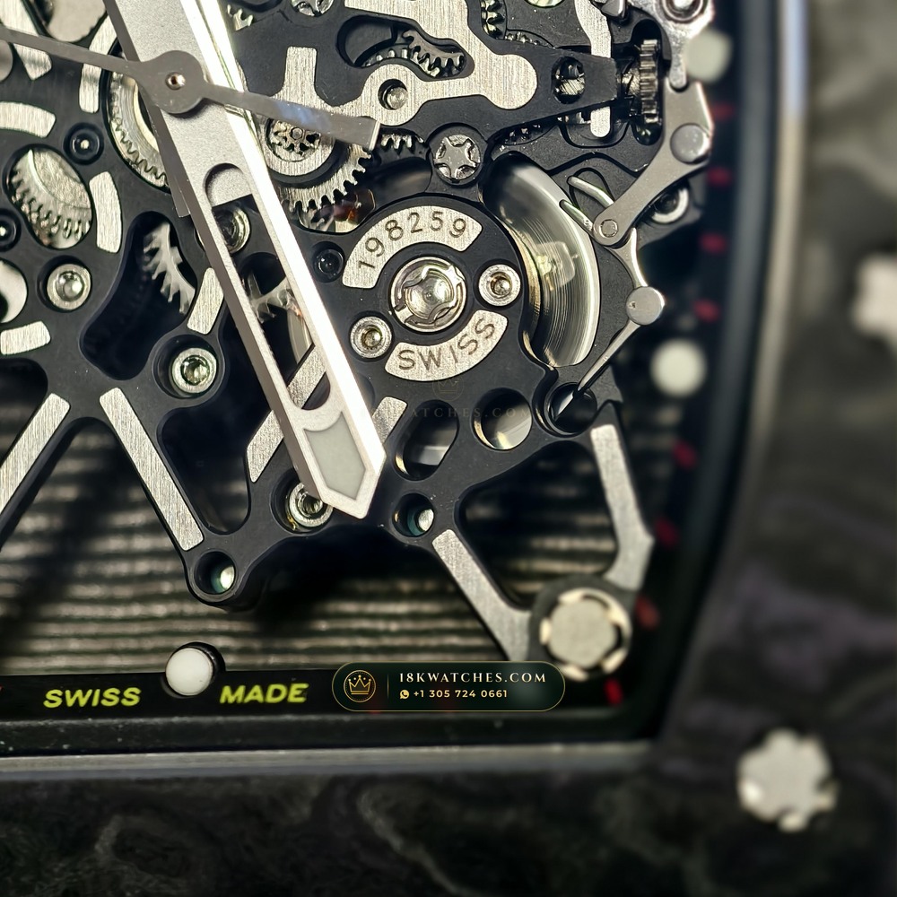 Richard Mille RM 35-01 Rafael Nadal Manual Winding Chronometer Regulated Spec — Studio Gallery Plate VI in Carbon TPT & Grade 5 Titanium (50.1g Verified Mass, Richard Mille Cal. RMUL3 Grade 5 Titanium Skeleton)