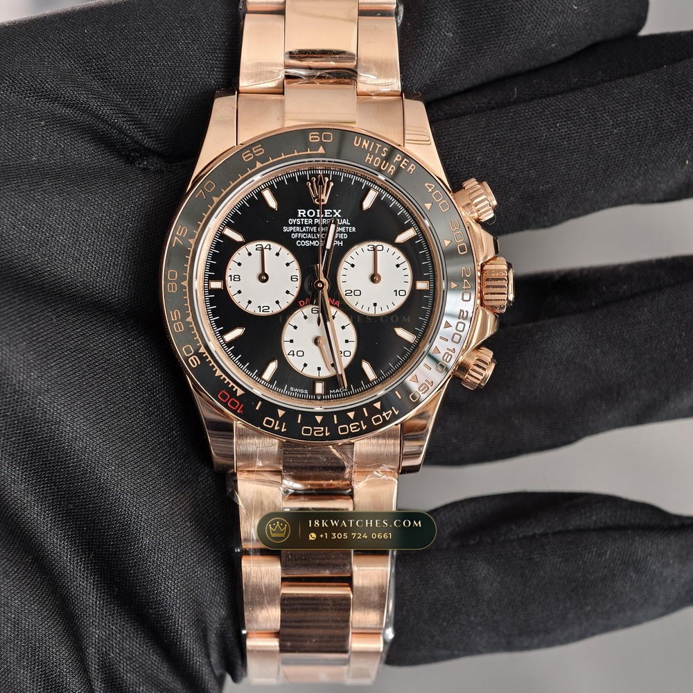 Rolex Cosmograph Daytona Le Mans 100th Anniversary 18K Everose Gold Deep Crystal Optics Ref. 126525LN