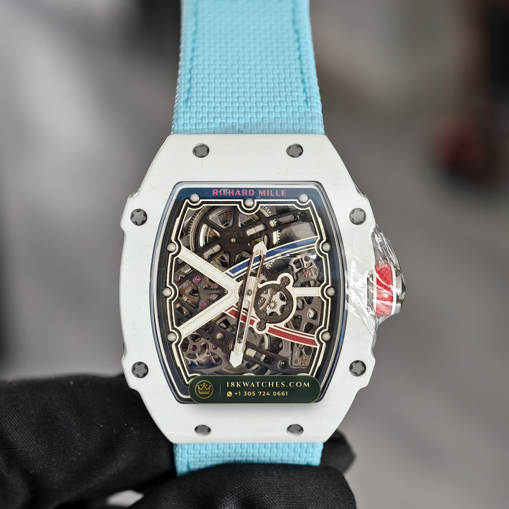 Richard Mille RM 67-02 Automatic Extra-Flat Alexis Pinturault White Quartz TPT — Studio Gallery Plate II in Carbon TPT & Grade 5 Titanium (33.4g Verified Mass, Richard Mille Cal. CRMA7 Skeletonized Titanium)