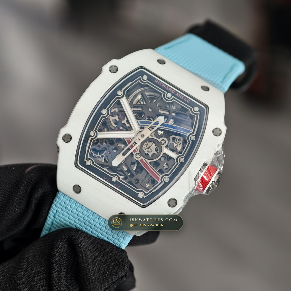 Richard Mille RM 67-02 Automatic Extra-Flat Alexis Pinturault White Quartz TPT — Studio Gallery Plate III in Carbon TPT & Grade 5 Titanium (33.4g Verified Mass, Richard Mille Cal. CRMA7 Skeletonized Titanium)