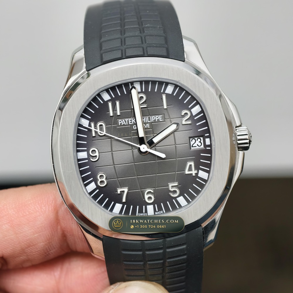 Patek Philippe Aquanaut Extra-Large Self-Winding Hand-Chamfered Bevel Spec Ref. 5167A — Studio Gallery Plate III in 904L Stainless Steel Custom Architecture (79.2g Verified Mass, Patek Philippe Cal. 324 S C - 21K Gold Rotor)