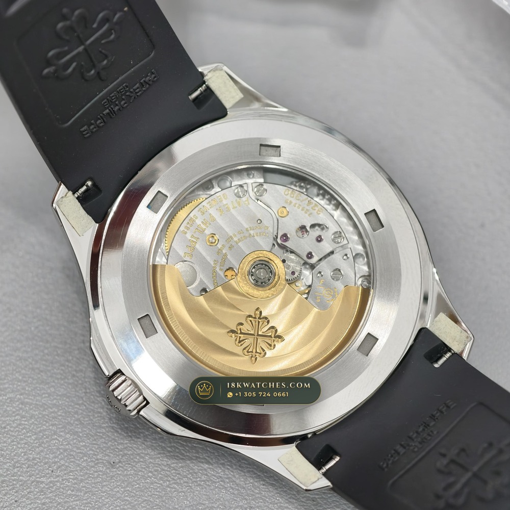 Patek Philippe Aquanaut Extra-Large Self-Winding Hand-Chamfered Bevel Spec Ref. 5167A — Studio Gallery Plate VII in 904L Stainless Steel Custom Architecture (79.2g Verified Mass, Patek Philippe Cal. 324 S C - 21K Gold Rotor)