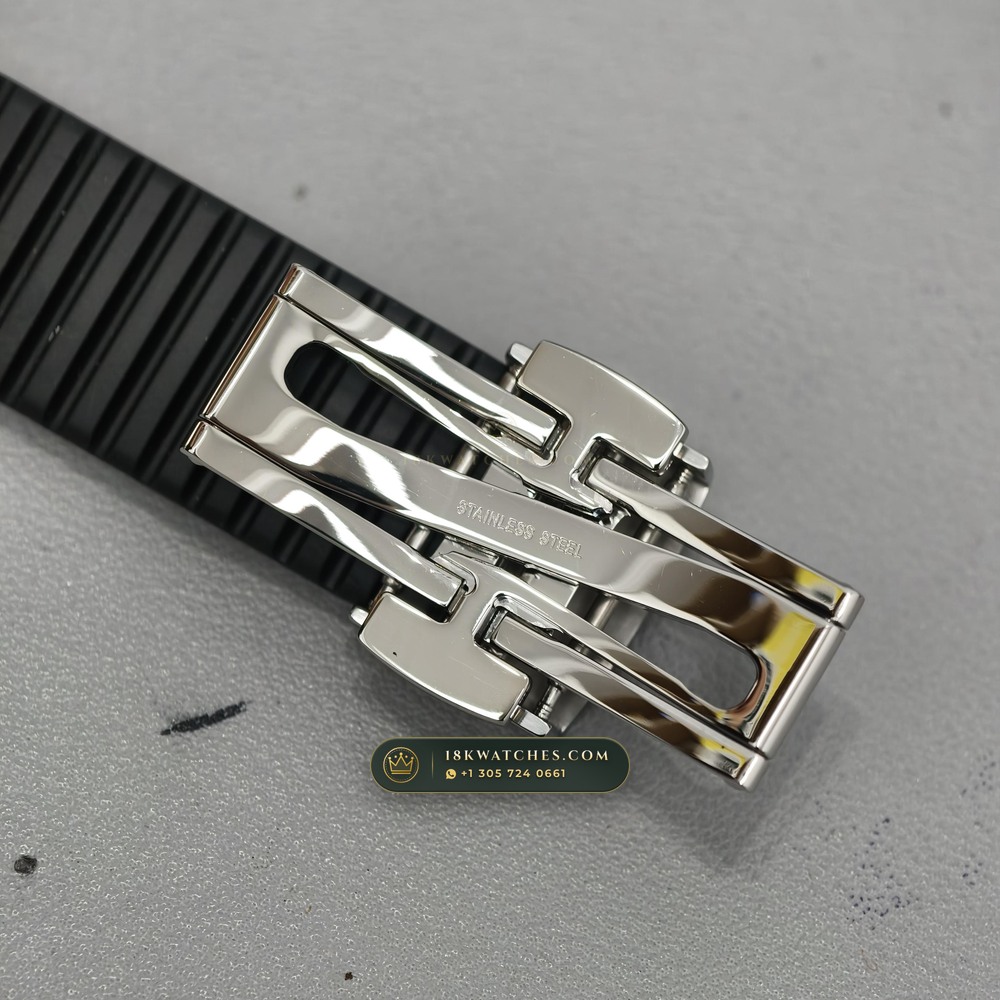 Patek Philippe Aquanaut Extra-Large Self-Winding Hand-Chamfered Bevel Spec Ref. 5167A — Studio Gallery Plate VIII in 904L Stainless Steel Custom Architecture (79.2g Verified Mass, Patek Philippe Cal. 324 S C - 21K Gold Rotor)