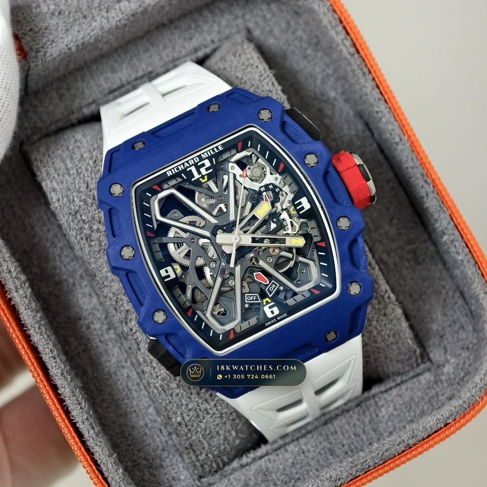 Richard Mille RM 35-03 Automatic Rafael Nadal — Studio Gallery Plate II in Carbon TPT & Grade 5 Titanium (50.3g Verified Mass, Richard Mille Cal. RMAL2 Butterfly Split-Rotor)