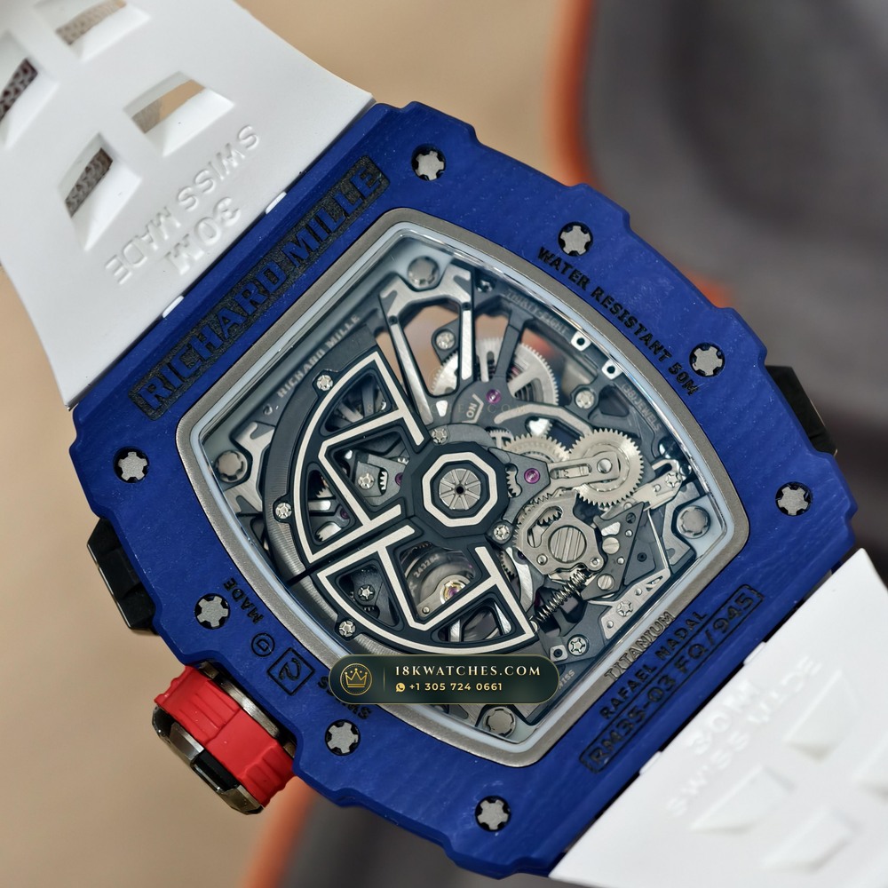 Richard Mille RM 35-03 Automatic Rafael Nadal — Studio Gallery Plate VII in Carbon TPT & Grade 5 Titanium (50.3g Verified Mass, Richard Mille Cal. RMAL2 Butterfly Split-Rotor)
