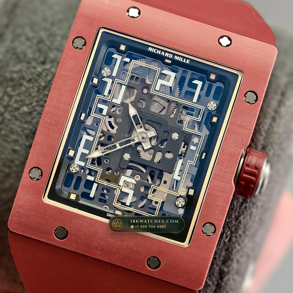 Richard Mille RM 16-02 Automatic Extra-Flat Rectangular — Studio Gallery Plate II in Grade 5 Titanium Monobloc (53.8g Verified Mass, Richard Mille Cal. CRMA9 Skeletonized)
