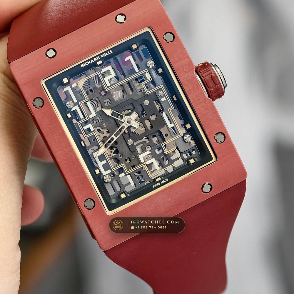 Richard Mille RM 16-02 Automatic Extra-Flat Rectangular — Studio Gallery Plate III in Grade 5 Titanium Monobloc (53.8g Verified Mass, Richard Mille Cal. CRMA9 Skeletonized)
