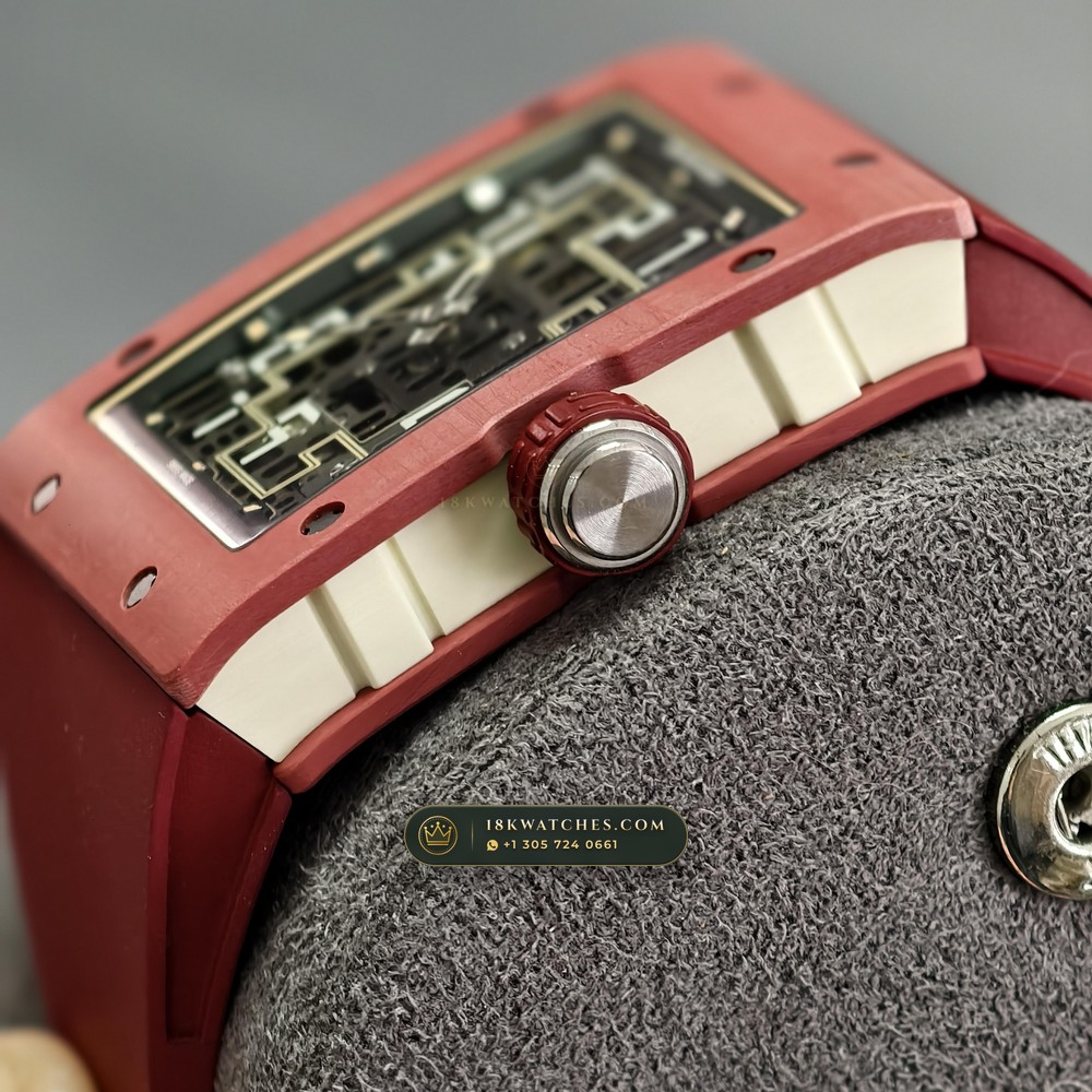 Richard Mille RM 16-02 Automatic Extra-Flat Rectangular — Studio Gallery Plate V in Grade 5 Titanium Monobloc (53.8g Verified Mass, Richard Mille Cal. CRMA9 Skeletonized)