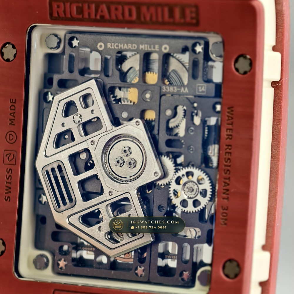 Richard Mille RM 16-02 Automatic Extra-Flat Rectangular — Studio Gallery Plate VI in Grade 5 Titanium Monobloc (53.8g Verified Mass, Richard Mille Cal. CRMA9 Skeletonized)