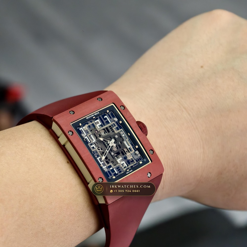 Richard Mille RM 16-02 Automatic Extra-Flat Rectangular — Studio Gallery Plate VIII in Grade 5 Titanium Monobloc (53.8g Verified Mass, Richard Mille Cal. CRMA9 Skeletonized)